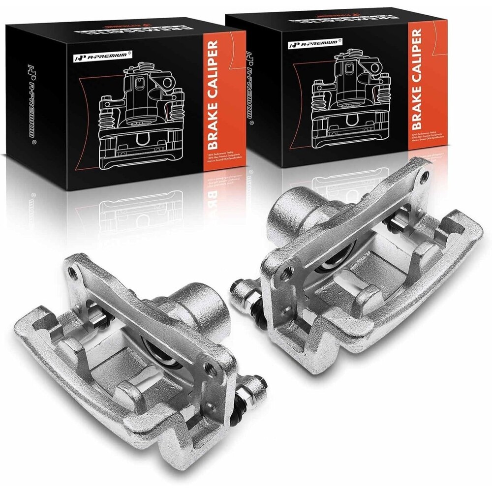 Pair Rear Brake Caliper & Bracket for 07-17 Equinox 12-15 Captiva Sport 18B5041